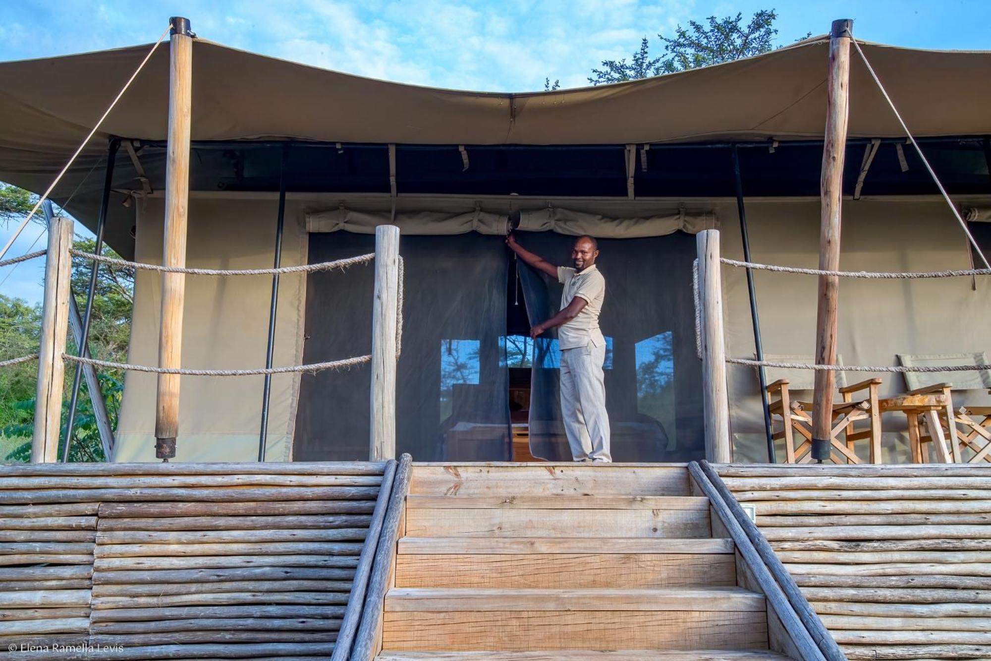 Serengeti Kifaru Tented Lodge Mugumu Kültér fotó